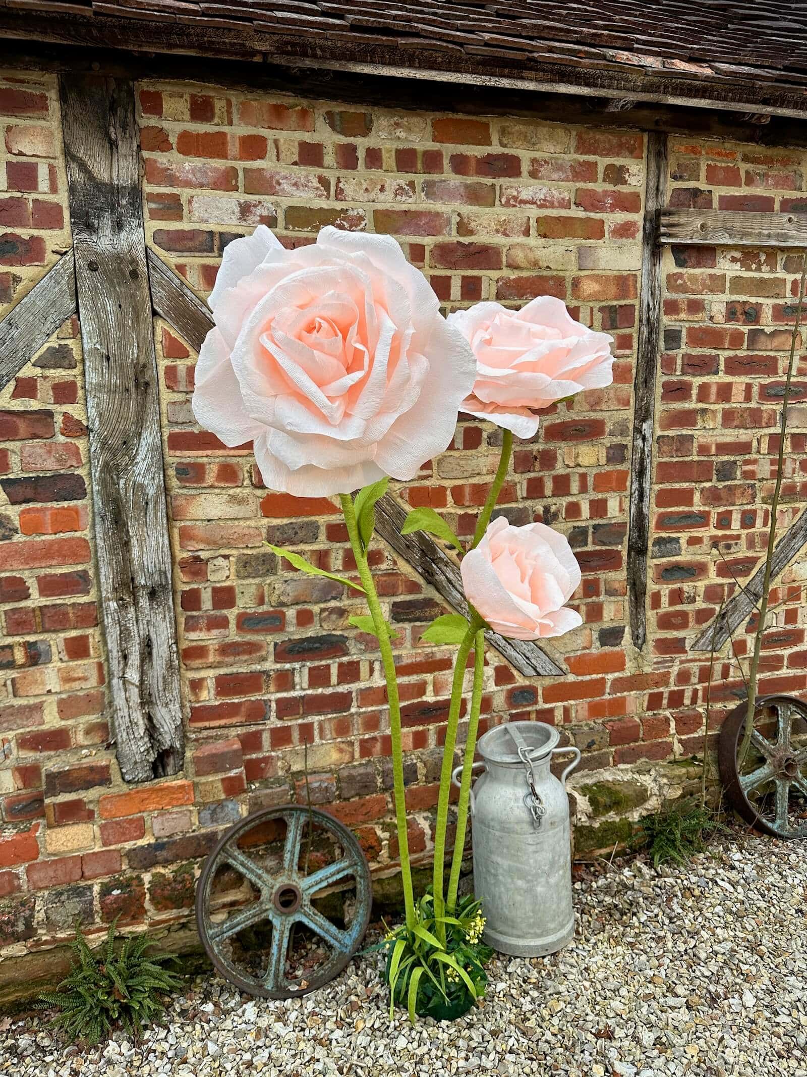 giant paper roses