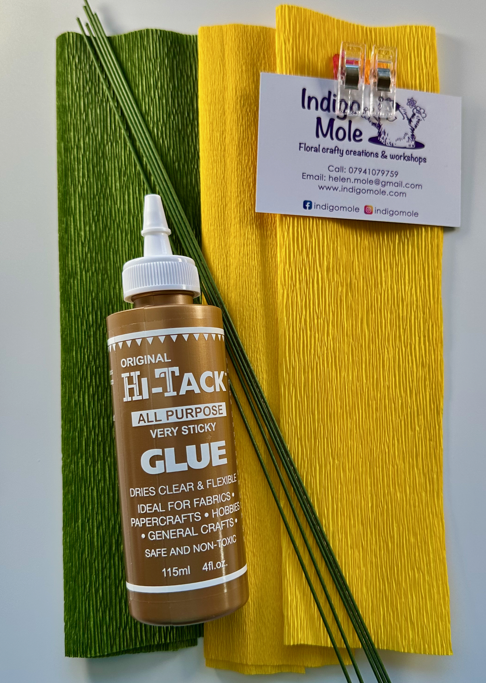 Crepe paper Dandelion flower kit - Image 3